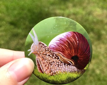 Snail Button Pin