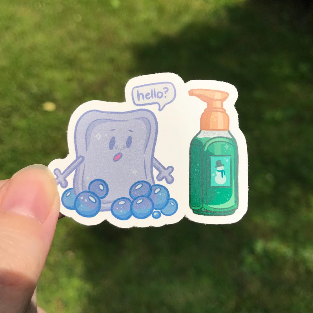 Soap Fun Sticker Soap Vs Soap Sticker - Etsy