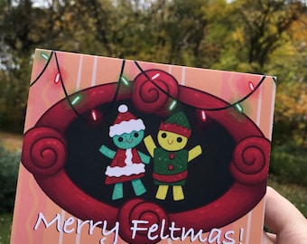 DIGITAL DOWNLOAD - Merry Feltmas Card