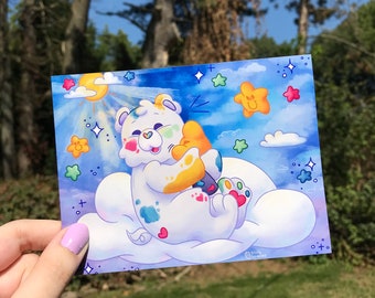 Artist Bear and Star Print