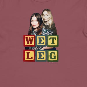 WET LEG on a Unisex garment-dyed heavyweight t-shirt