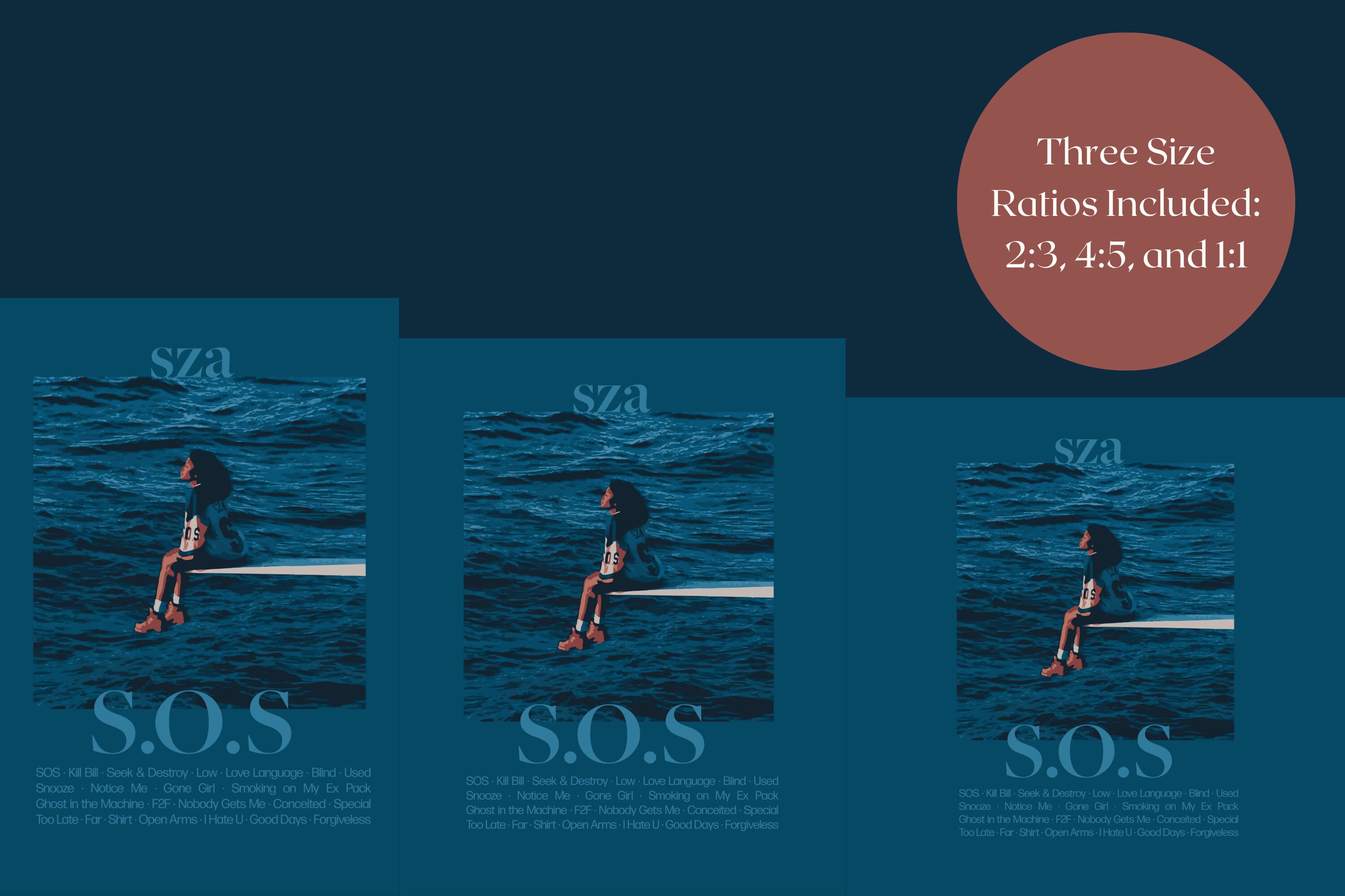 SZA SOS Poster, Sza Sos Merch