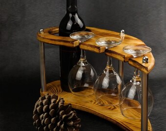 Wine glass table holder hot sale