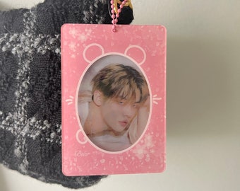 Pinky Bear Fotokartenhalter l K-pop niedlicher Halter