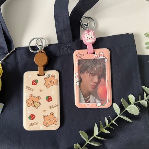 Kpop Acrylic Photocard Holder Keychain Etsy