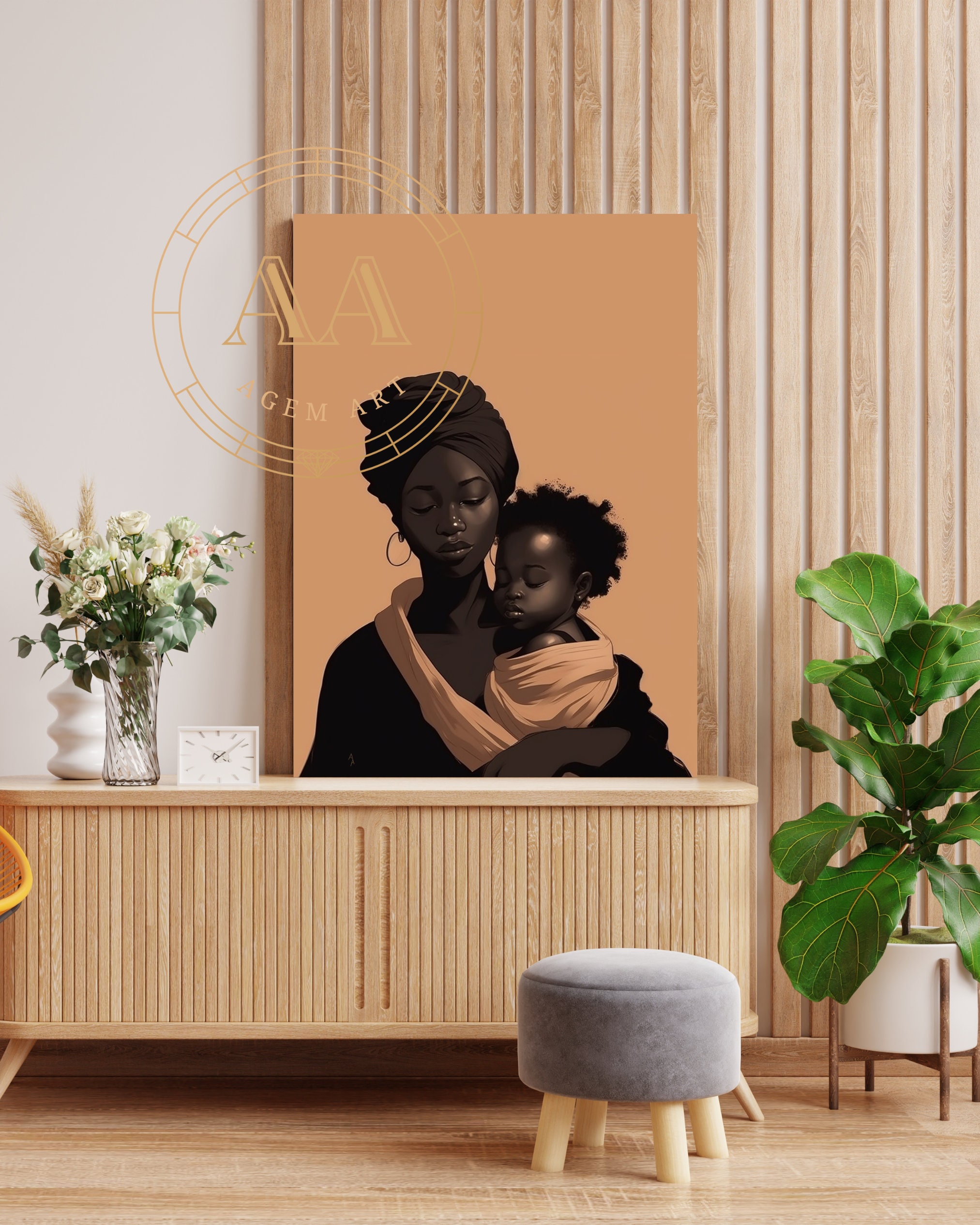 Black Mother| INSTANT DOWNLOAD | Black Art | Beautiful African American ...