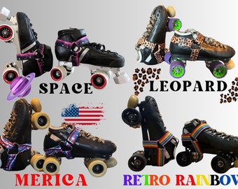 Correas Roller Derby Jam/Correas de patín: se muestran opciones de color o Personalizar