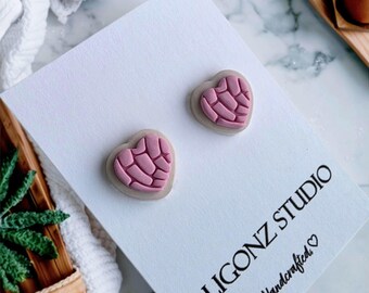 Pan Dulce - Concha - Mexican Sweet Bread - Earring Studs