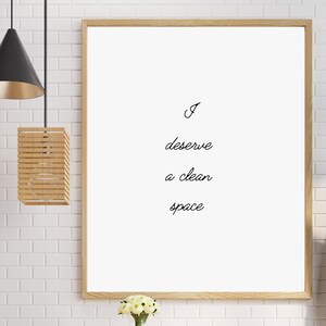 I Deserve, Motivatonal Wall Decor, Home Decor, Bathroom Decor, Livingroom Decor