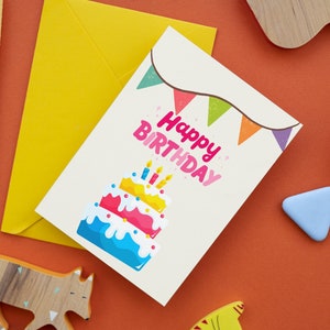 Printable Birthday Card, 5 X 7 Greeting Card, Digital Card, Instant Download Card