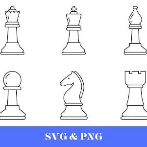 Chess SVG, Chess Pieces PNG, Instant Download