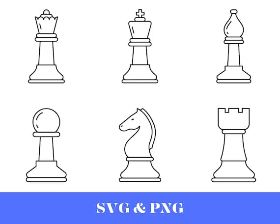 Chess Svg, Chess Split Frame Svg, Chess Pieces Svg, Pawn, Knight Svg, Queen  Svg, Rook Svg, Chess Board Clipart, Silhouette Cricut Cut File