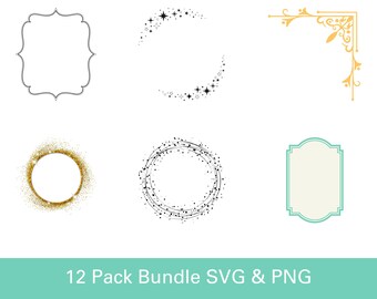Frame SVG, Frames PNG, Digital Download