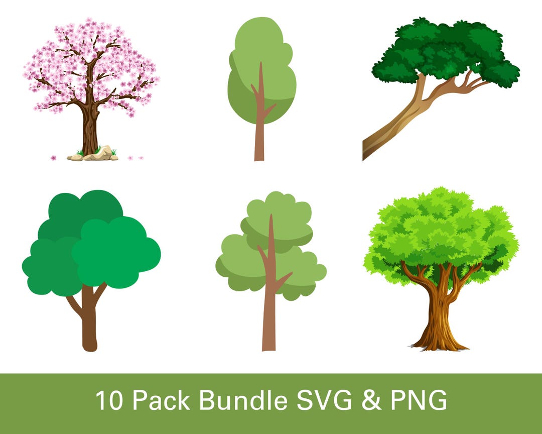 Trees SVG, Tree PNG, Digital Products - Etsy