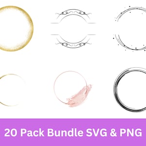 Circle Frame SVG, Digital Download, Circle PNG