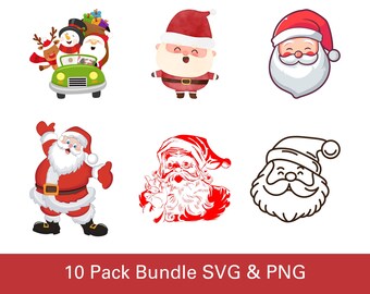 Santa Claus PNG, Santa SVG, Printable
