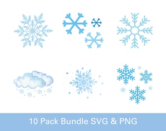 Snow SVG, Snow PNG, Instant Download