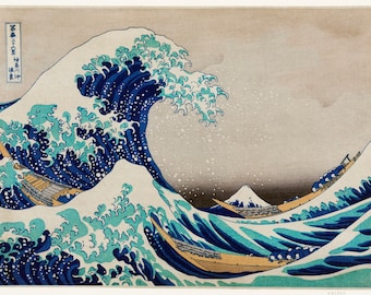 La Grande Vague de Katsushika Hokusai au large de Kanagawa