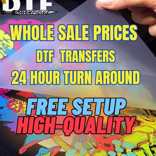 Custom DTF Gang Sheet, DTF Transfers, DTF Prints,Dtf Transfers Ready For Press,Full Color Bulk Wholesale Dtf Printer T-Shirt Heat Transfer,