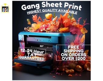 Custom DTF Transfers, Ready to Press, Gang Sheet Print