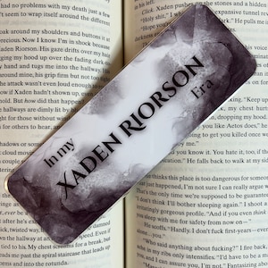 Xaden Era Bookmark - romantasy bookmark | enemies to lovers bookmark | fourth wing bookmark | bookish accessory | in my xaden era bookmark