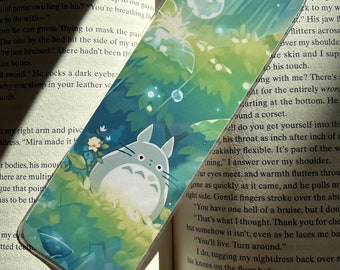 Whimsical Forest Creature - cute laminated bookmark | ghibli inspired bookmark | anime style bookmark | bookish accessory | bookish gift