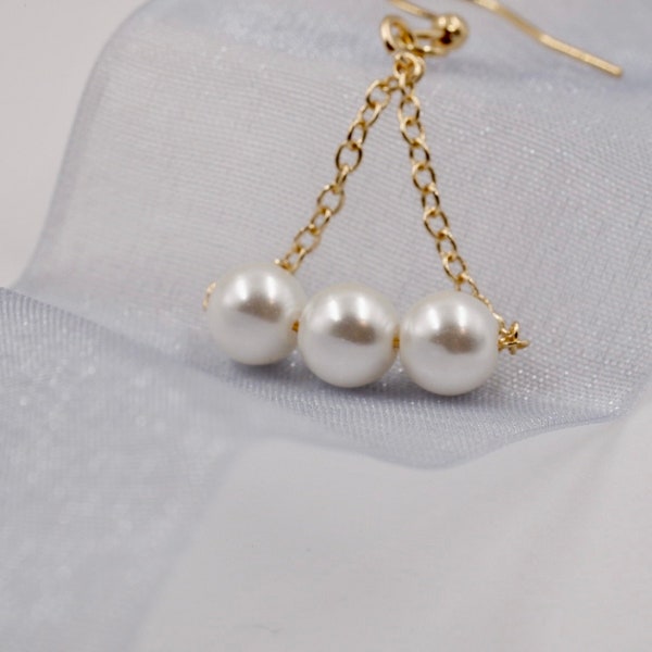 Niche Handmade Pearl Starry Style Earrings, Gift for Her, Valentine’s Day Gift