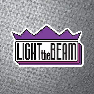 Sacramento Light The Beam Crown Die Cut Sticker