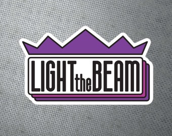 Sacramento Light The Beam Crown Die Cut Sticker