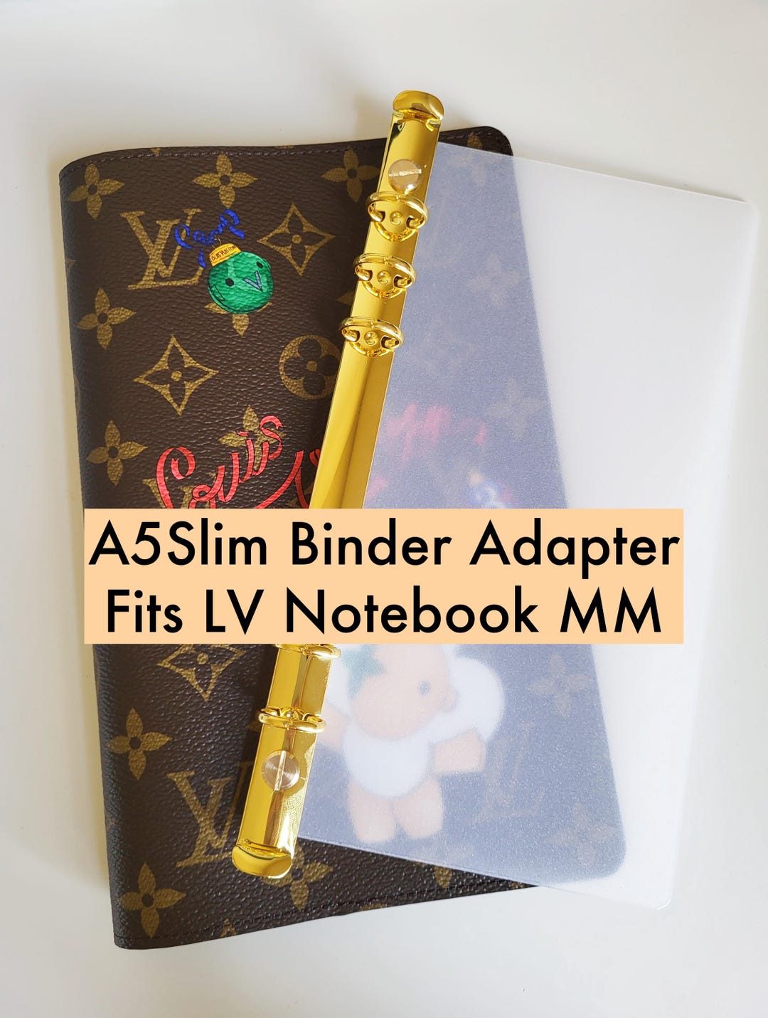 愛*琉様 Louis Vuitton A5ノート モノグラム A5slim Ring Adapter Insert for LV Louis Vuitton Notebook MM Emily