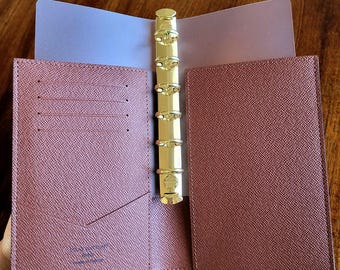 card binder inserts A7 Slim Ring Binder Adapter for LV Passport Cover Holder, 11mm, 13mm, 15mm Binder  Insert for Louis Vuitton Passport Organizer Planner