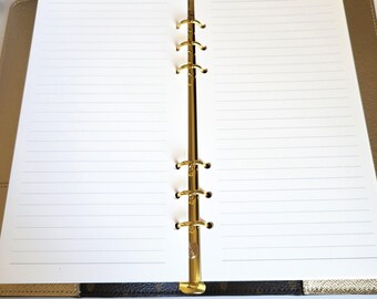 A5 Slim Lined Planner Refill for Louis Vuitton Notebook MM, TN Size, 100 Pages 6-Ring Binder Inserts, Luxury Agenda Refill