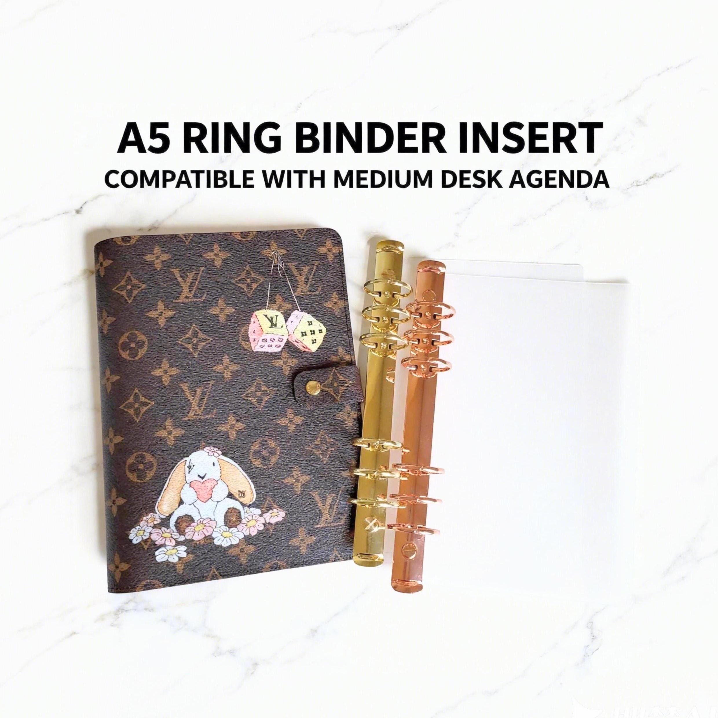 20/30mm A5 Ring Binder for LV Medium Desk Agenda Triplets Louis