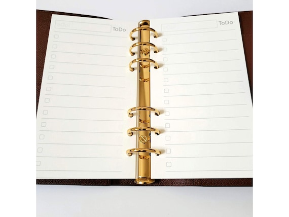 60 Pages To-Do Refill Note Paper Inser fits Louis Vuitton MM Medium LV  Agenda Planner