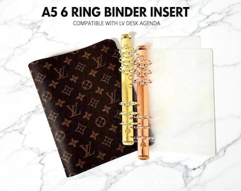 20/30mm A5 Ring Binder for LV Desk Agenda Louis Vuitton Insert