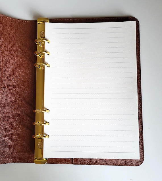 Lined Planner Refill for Louis Vuitton GM Agenda Large LV Desk