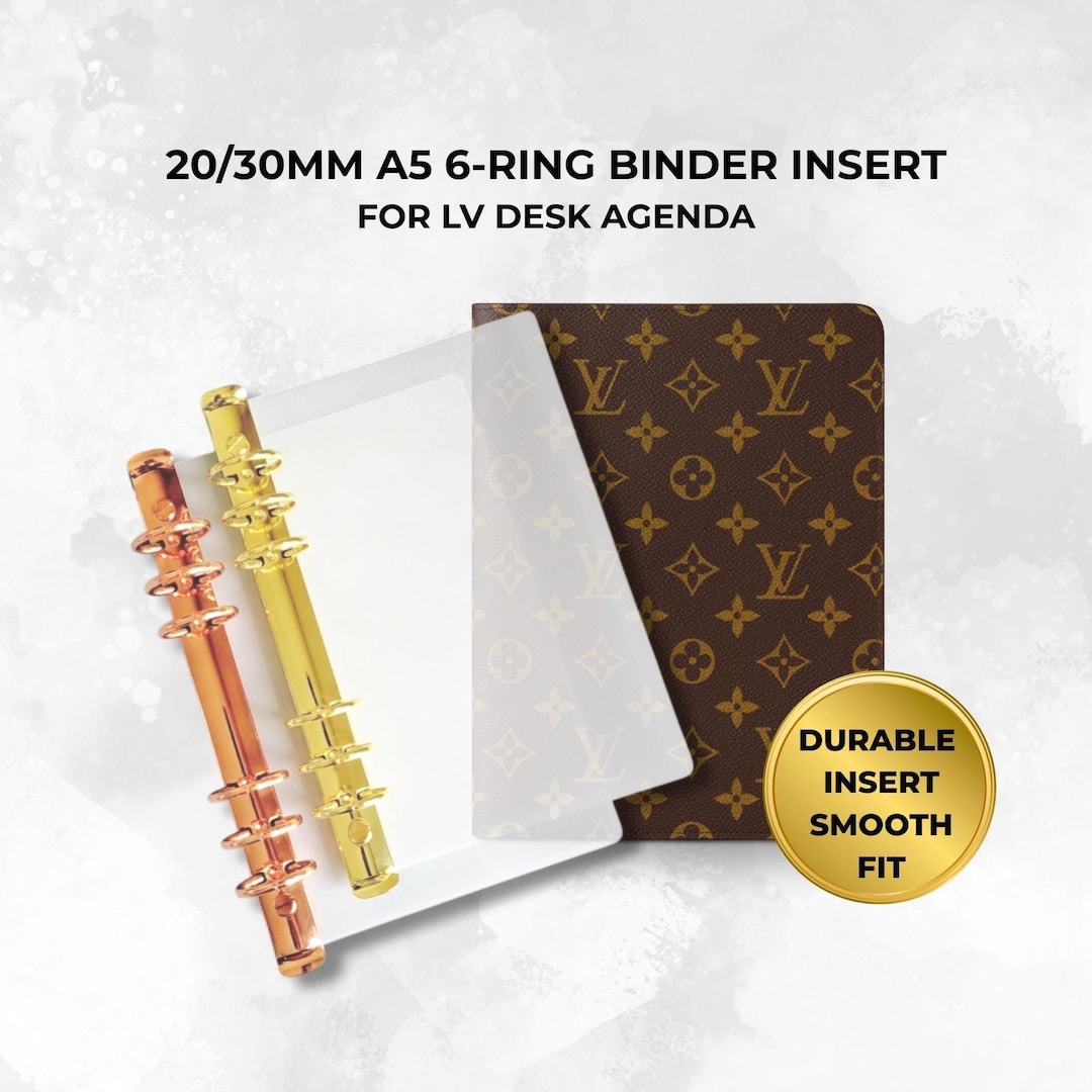 20/30mm A5 Ring Binder for LV Desk Agenda Louis Vuitton Insert