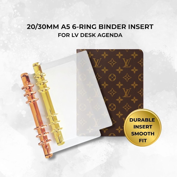 ま*ん様 LOUIS VUITTON A5ノート 20/30mm A5 Ring Binder for LV Desk Agenda Louis Vuitton Insert