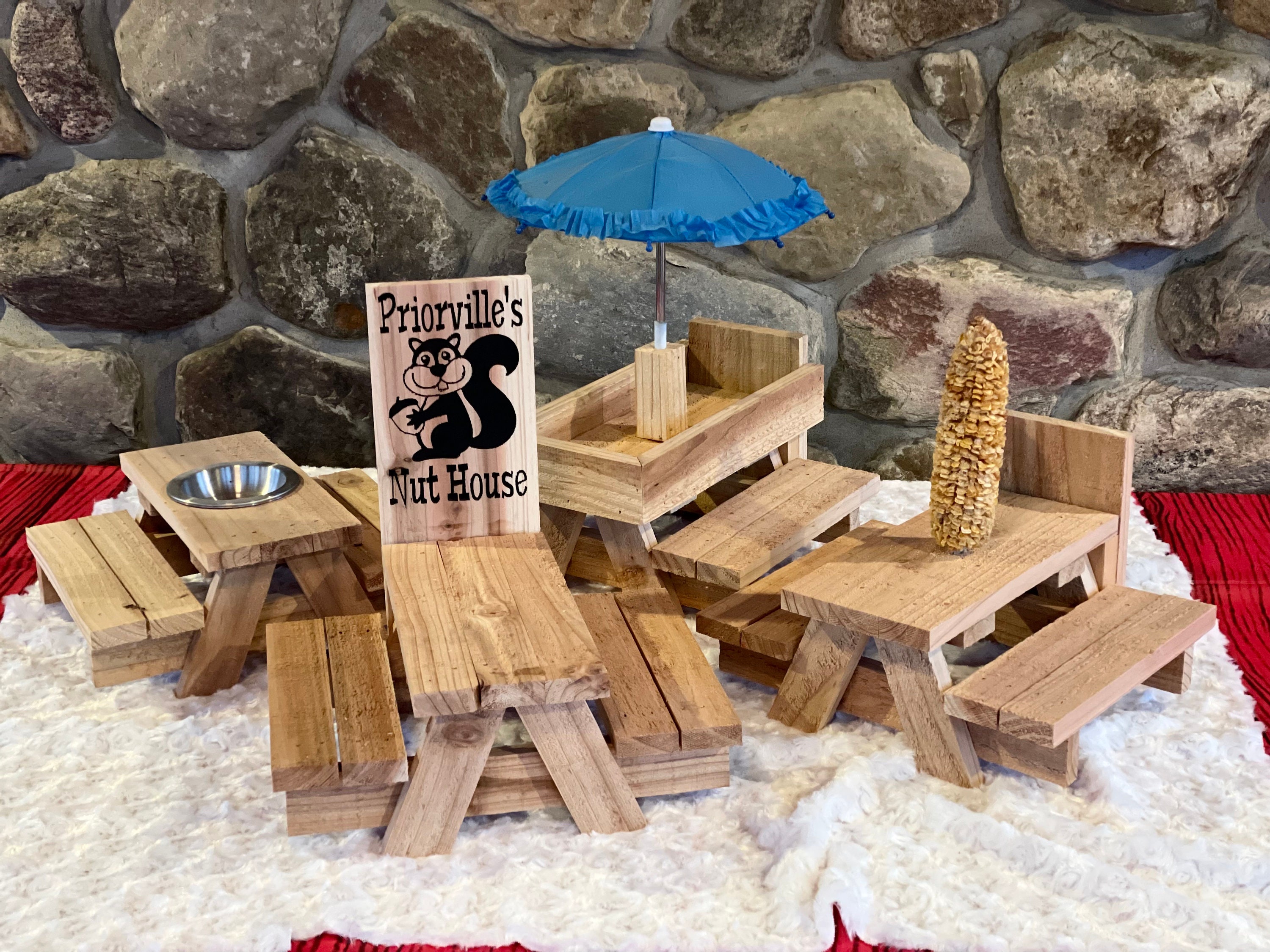 Personalized Squirrel Picnic Table Etsy