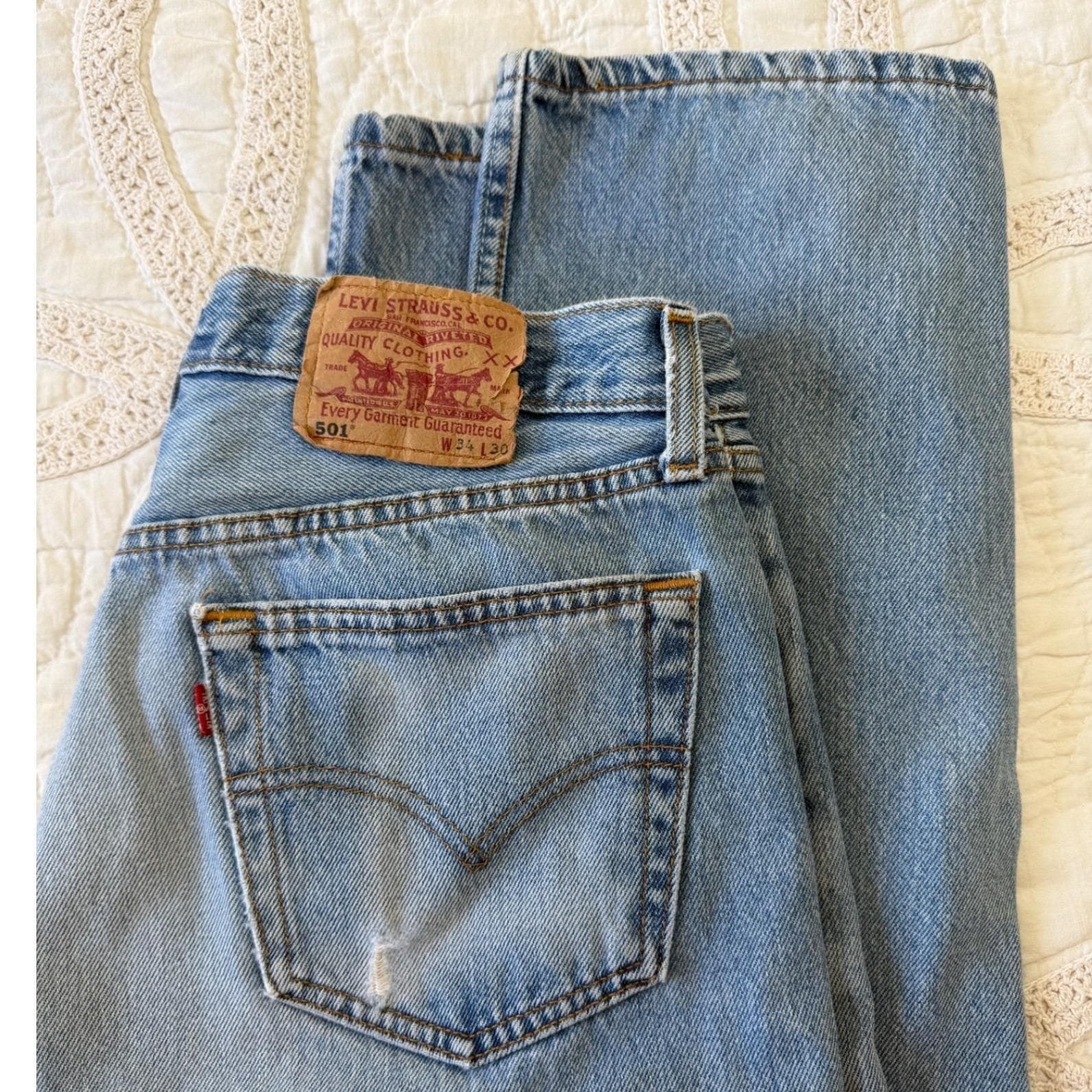 Levis 501 34x30 - Etsy