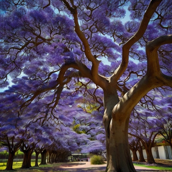 Live Plants - Bare Root - Blue Jacaranda Tree - A Sky of Purple in Your Garden