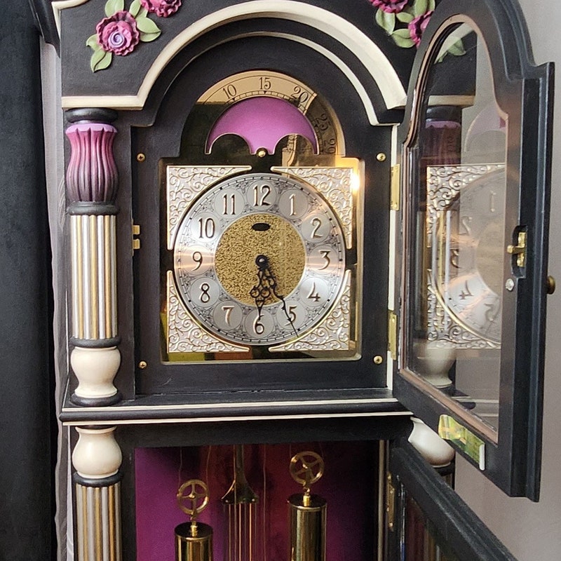 Hand Painted Clock - Etsy