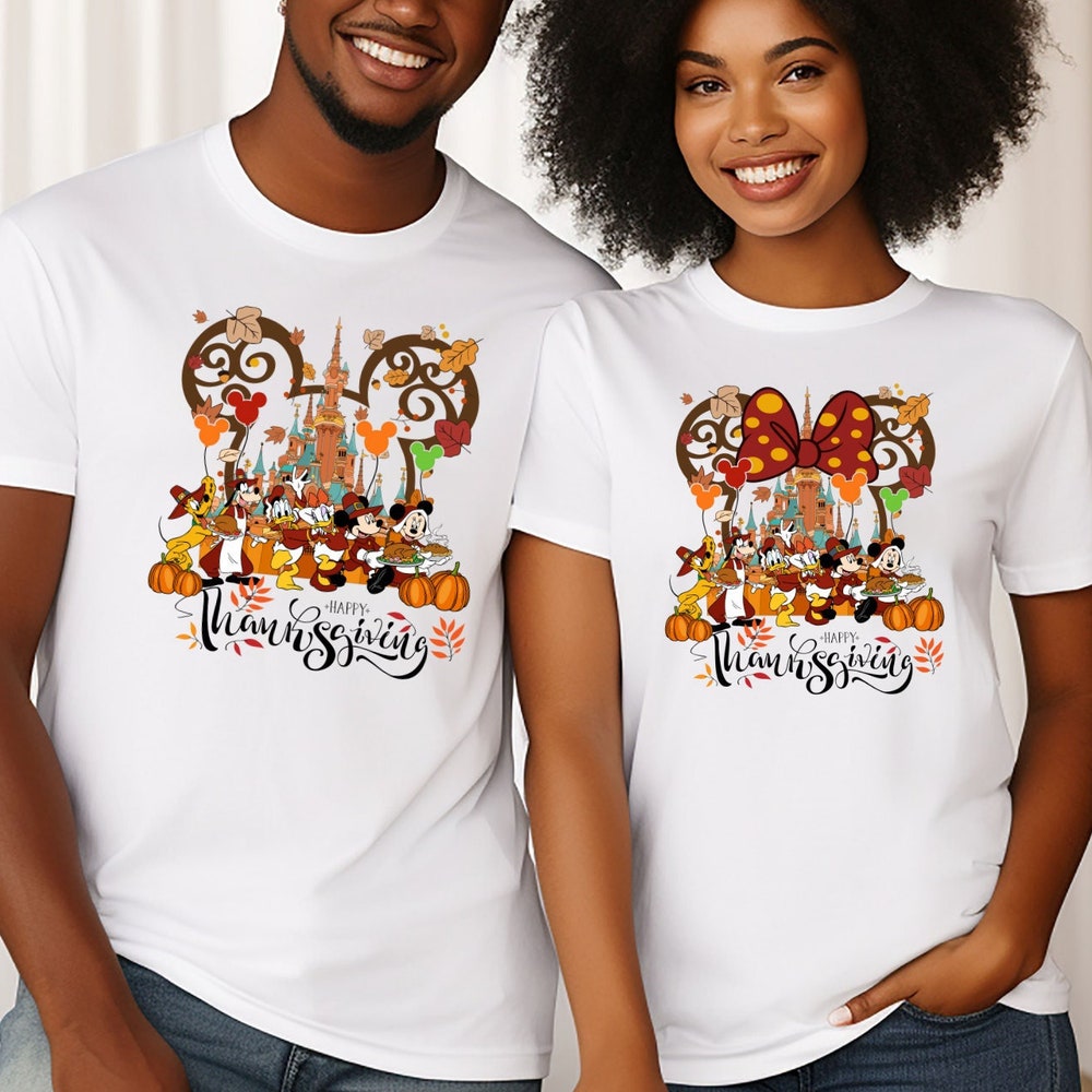 Happy Thanksgiving Shirt, Vintage Disney Thanksgiving Shirt, Minnie Mouse Thanksgiving Shirt, Mickey Mouse Thanksgiving Sweatshirt, Autumn Bespoketshirt
