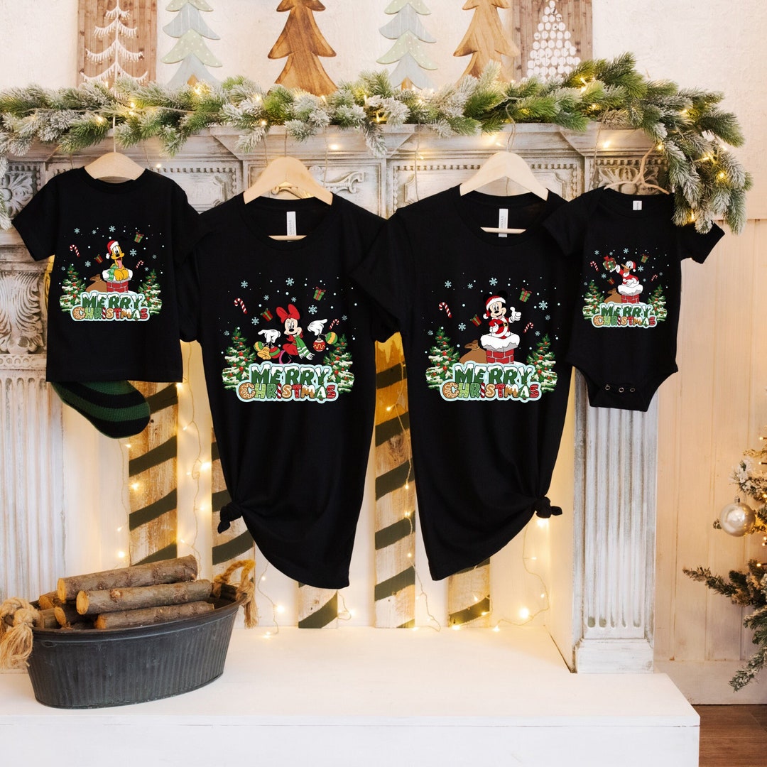 Disney Character Friends Merry Christmas Shirt, Disney Christmas Tshirt, Disney Merry Christmas