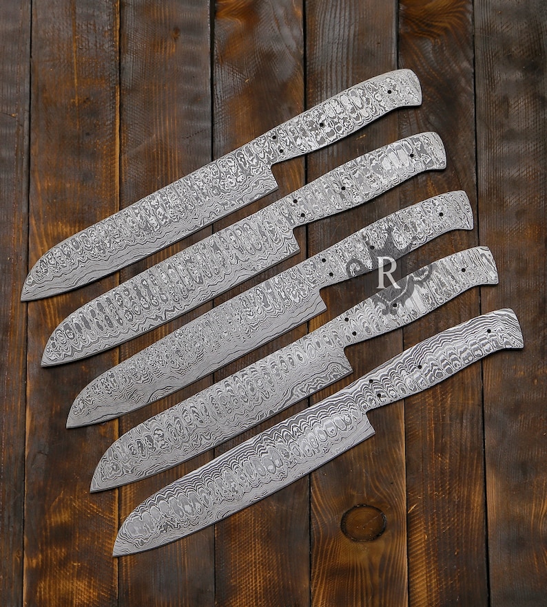 Kitchen Knife Custom Made Hand Damascus Steel Chef Knife Blank