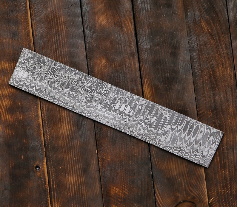 Damascus Billet 10 Inch Long Damascus Billet Blank Knife Making