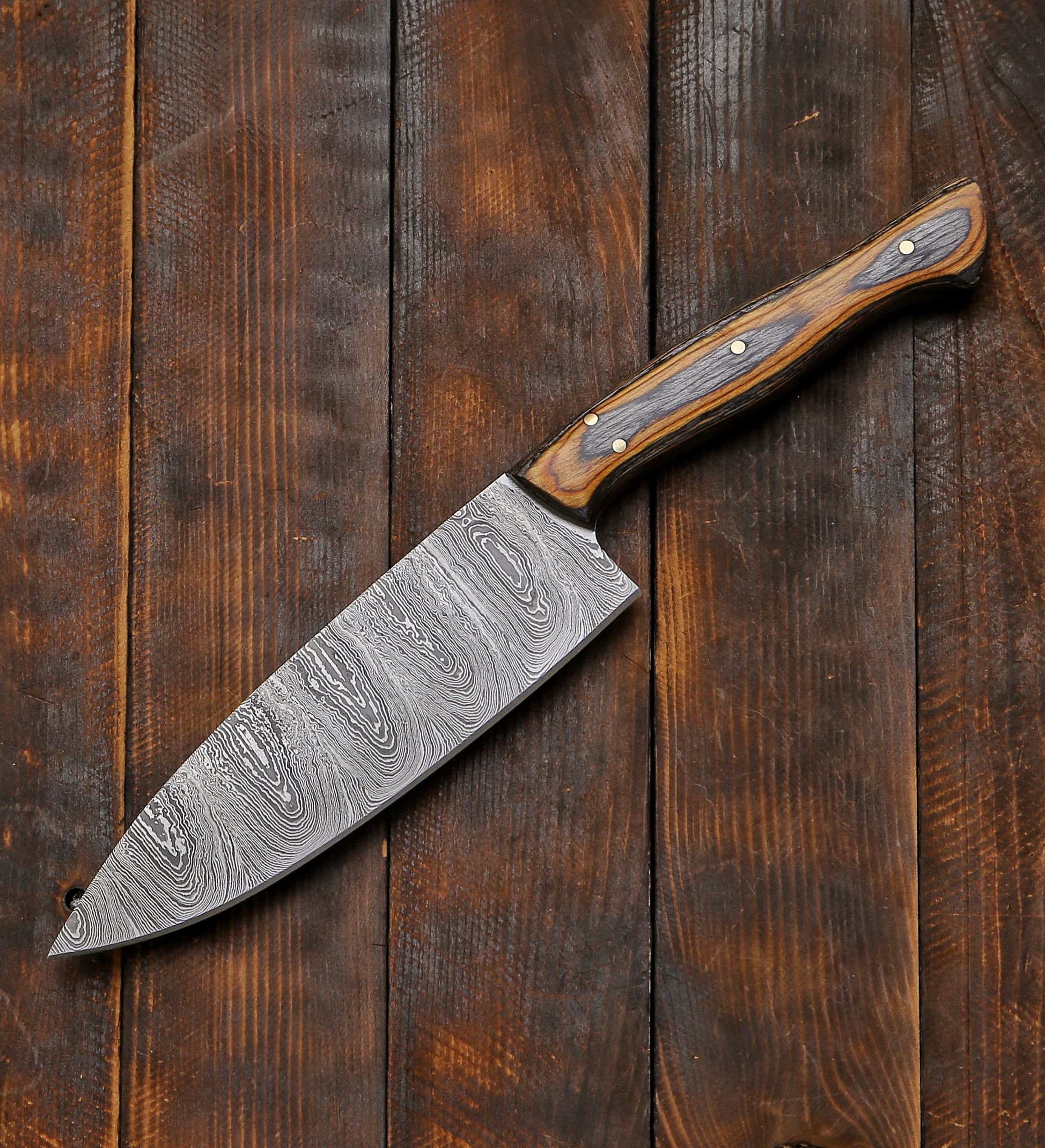 CUSTOM HANDMADE FORGED DAMASCUS STEEL CHEF KNIFE KITCHEN KNIFE - 1349
