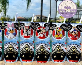 Personalized All Characters Disney Cruise Tumbler, Mickey and Friends Stitch Star Wars Nemo Cruise Squad Coffee Cup, Family Cruise Trip Cup