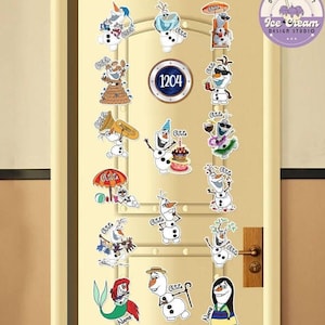 Personalized Disney Frozen Olaf Cruise Magnet, Olaf Birthday Boy, Disney Christmas Family Cruise Ship Stateroom Door, Birthday Girl Magnet