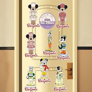 Personalized Mickey and Friends Nutcracker Disney Christmas Cruise Magnet, Very Merrytime Cruises Holiday Family Cruise Christmas Trip 2024